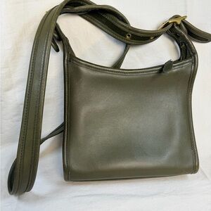 Coach Legacy Small Zip 9997 Olive Green Loden Leather Shoulder Bag
